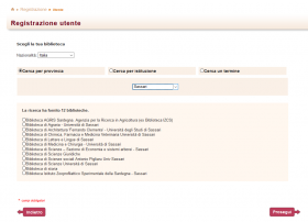 Scelta della Biblioteca di riferimento